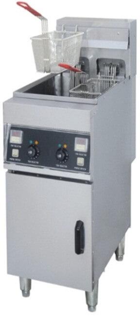 GATTO 2x14Lt High Speed Electric Floor Model Fryer (Incl. 2 Baskets)